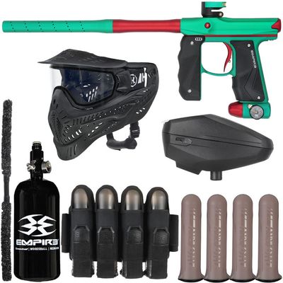Action Village Empire Mini GS TP Rivalry Paintball Gun Package Kit (Dust Spearmint/Dust Red)