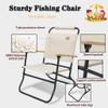 Camping Chair Camping Chair Folding Lightweight Stable Bridge Structure Beach Chair, Portable Summer Fishing Chair, Easy-to-Carry Director's Chair, Load Bearing 260lb view 4