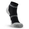 MudGear Quarter Length Trail Running Socks - Merino-Wool Hiking Sock for Women and Men for Sport, Gym, Running, Basketball, Football, Military, Work etc. - 1-Pair Large Black Cushioned Athletic Socks view 2