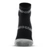 MudGear Quarter Length Trail Running Socks - Merino-Wool Hiking Sock for Women and Men for Sport, Gym, Running, Basketball, Football, Military, Work etc. - 1-Pair Large Black Cushioned Athletic Socks view 3
