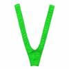 Ctreela Men's V Shaped Mankini Leopard Jockstrap Wrestling Singlet V Sling Swimsuit Thong Y Back Leotard Underwear view 3