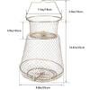 PSGGARY Galvanized Collapsible Steel Wire Fish Basket - Portable Metal Crab Crawfish Basket for Outdoor Fishing view 2
