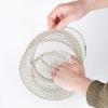 PSGGARY Galvanized Collapsible Steel Wire Fish Basket - Portable Metal Crab Crawfish Basket for Outdoor Fishing view 3