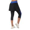 ANIVIVO Skirted Leggings for Women, Capris Skorts Tennis Golf Knee Length Skirted Leggings with Pockets(Dark Blue,L) view 2