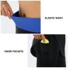 ANIVIVO Skirted Leggings for Women, Capris Skorts Tennis Golf Knee Length Skirted Leggings with Pockets(Dark Blue,L) view 4