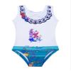 renvena Kid Girls Cartoon Printed One Piece Tank Leotard Rashguard Summer Vacation Beach Bathing Suits White 6-7 Years view 3
