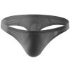 Ctreela Seamless T-Back for Men's Bulge Ball Pouch G-String Sexy One Piece Thong String Bikini Low Rise Underwear Gray view 2