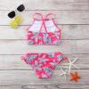 AnFeng Girls Summer Swimsuit Ruffle Swimwear Bathing Suits Swimwear Bikini Bathing Suit Boyshort Tankini (Hot Pink, 10 Years) view 3