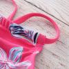 AnFeng Girls Summer Swimsuit Ruffle Swimwear Bathing Suits Swimwear Bikini Bathing Suit Boyshort Tankini (Hot Pink, 10 Years) view 4