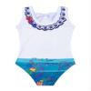 renvena Kid Girls Cartoon Printed One Piece Tank Leotard Rashguard Summer Vacation Beach Bathing Suits White 5-6 Years view 4