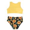 AnFeng Girls Summer Swimsuit Ruffle Swimwear Bathing Suits Top Bikini Bottoms Swimming Suit Ruffle Swimwear Bathing Suits (Yellow, 11 Years) view 3