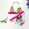 AnFeng Black White Bathing Suit Summer Kids Baby Girls Floral Two Pieces Swimwear Swimsuit Bikini Outfits (Pink, 128) view 3