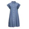 NaRHbrg Summer Denim Dress for Womens Cap Sleeveless Jean Shirt Dresses Juniors Loose Button Down Long Tunic Tops view 4