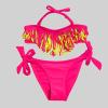 AnFeng Toddler Swimsuit Girl 5t Swimsuit Swimsuit Girls' Summer Tassel Quick-Drying Bikini Split Children's Girls Swimwear (Hot Pink, 13/14Y) view 3