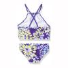 AnFeng Girls Two Pieces Bikini Set Sun Protection Swimsuit Top Bikini Bottoms Swimming Suit Ruffle Swimwear Bathing Suits (Purple, 8 Years) view 3