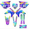 2015-2020 CRF 230 F Space KADET Galaxy Senge Graphics Complete Kit with Rider I.D. Compatible with Honda view 1