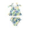 AnFeng Girls Two Pieces Bikini Set Ruffle Swimwear Bathing Suits Swimwear Bikini Bathing Suit Ruffle Swimwear Bathing Suits (Green, 2-3Years) view 1