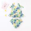 AnFeng Girls Two Pieces Bikini Set Ruffle Swimwear Bathing Suits Swimwear Bikini Bathing Suit Ruffle Swimwear Bathing Suits (Green, 2-3Years) view 3