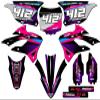 2022-2025 KX 85 Surge Pink Senge Graphics Complete Kit with Rider I.D. Compatible with Kawasaki view 1