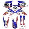 2008-2014 CRF 230 F Merica USA Senge Graphics Complete Kit with Rider I.D. Compatible with Honda view 1