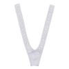 Ctreela Men's V Shaped Mankini Leopard Jockstrap Wrestling Singlet V Sling Swimsuit Thong Y Back Leotard Underwear view 3