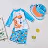 AnFeng Baby Toddler Boys Two Pieces Swimsuit Crab Bathing Suit +Hat Sets Swimwear Bathing Suits (Blue, 5-6 Years) view 4