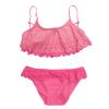 Girls Plus Swim Summer Ruffles Kids Swimwear Hollow Swimsuit Girls Set Outfits Bikini Infant Girls Swimwear (Red, 7-8Years) view 1