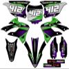 2022-2025 KX 85 Surge Green Senge Graphics Complete Kit with Rider I.D. Compatible with Kawasaki view 1