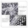 Aularso Lace Triangle Scarf Ligthweight White Floral Scarf Tassel dark Silk Shawl Mantilla Soft Tulle Embroidered Church Veil Wrap for Women (White) view 3