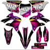 2022-2025 KX 85 Surge Purple Senge Graphics Complete Kit with Rider I.D. Compatible with Kawasaki view 1