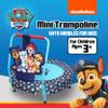 PAW Patrol Indoor Mini Trampoline with Handle for Toddlers, Features Everest, Chase, Marshall, Skye and Rubble, Multi view 2