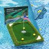 SENSECLUB Floating Golf Green for Pool, Floating Chipping Green, Golf Gift Game Set with Chipping Mat and 12 Foam Balls view 1