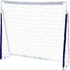 Portable Soccer Goal Post with Net Heavy Duty Steel Framed for Kids Aldult Football Shooting Training, white view 1