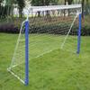 Portable Soccer Goal Post with Net Heavy Duty Steel Framed for Kids Aldult Football Shooting Training, white view 3