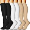 CHARMKING 6 Pairs-Compression Socks for Women & Men Circulation Best Support for Nurses, Running, Athletic,Flight Travel (Multi 31,S/M) view 1