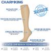 CHARMKING 6 Pairs-Compression Socks for Women & Men Circulation Best Support for Nurses, Running, Athletic,Flight Travel (Multi 31,S/M) view 4
