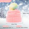 MEJORMEN Kids Winter Colorful Pompom Hat Knitted Ski Beanie Hat for Boys Girls 7-12 Years view 4