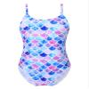 Moggemol Kids Girls Adjustable Spaghetti Straps One-Piece Swimsuit Mermaid Scales Ruffle Beach Bathing Suit Mermaid 4 Years view 1