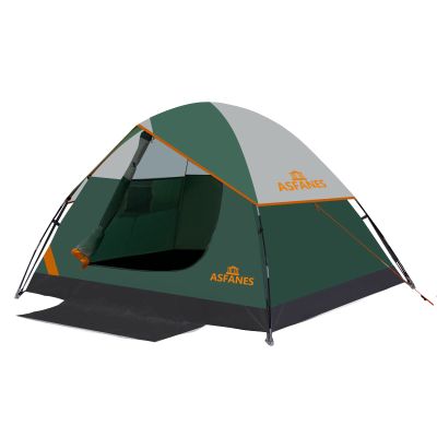 ASFANES 2 Person Waterproof Tents for Camping Easy Setup Outdoor Portable Backyard Camping Tents Suitable for Car Camping, Backpacking, Hiking, Picnic or Fishing, Army Green