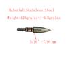 100/125/150/175/200 Grains Stainless Steel Archery Field Points, Arrow Target Field Points in Archery Field Tips and Broadheads 1 Dozen 12 PCS (T 5/16-125grains) view 2