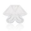 Sakytal Women's Wedding Faux Fur Wraps and Shawls Bridal Fur Stoles with Brooch for Bride view 2