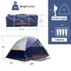 ASFANES 4 Person Waterproof Tents for Camping Easy Setup Outdoor Portable Backyard Camping Tents Suitable for Car Camping, Backpacking, Hiking, Picnic or Fishing, Navy Blue view 2