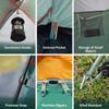 ASFANES 4 Person Waterproof Tents for Camping Easy Setup Outdoor Portable Backyard Camping Tents Suitable for Car, Backpacking, Hiking, Picnic or Fishing, Army Green view 4