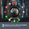 Hantoptik 4X32 Prism Scope Red & Green &Blue Illuminated Etched Reticle 4X Magnification Prism Sight Scope 20mm with Picatinny Rail Mount view 3