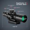 Hantoptik 4X32 Prism Scope Red & Green &Blue Illuminated Etched Reticle 4X Magnification Prism Sight Scope 20mm with Picatinny Rail Mount view 4