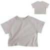 Boy Athletic Shirt Toddler Kids Girls Boys Short Classic Loose Short Soft Bat Sleeve Solid T Shirt Tee (Grey, 6 Years) view 2