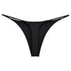 Freebily Women's Low Rise Thong Bikini Briefs Bottom Lingerie Underwear T-Back Tanga Swimwear Black Medium view 2