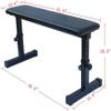 Flat Weight Bench for Strength Training Bench Press 5 Levels Adjustable 43.3 Inches Long Workout Benches for Home Gym 440lb Weight Capacity view 2
