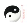 RLECS 6PCS Yin and Yang Tennis Racquet Dampener Vibration Dampener Suit for The Tennis Players More Professional (Black White) view 3