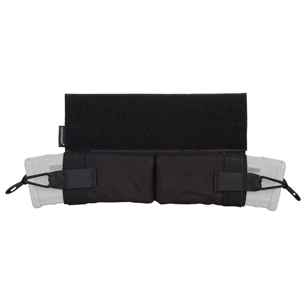 Emersongear Side-Pull Mag Pouch,Horizontal Double M4 Magazine Pouch Hook and Loop Design